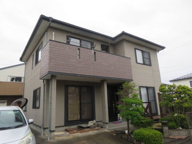 駒ヶ根市I邸外壁施工前